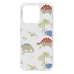 Dinosaur Art Pattern Iphone 14 Pro Tpu Uv Print Case by Ket1n9