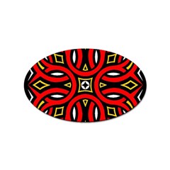 Traditional Art Pattern Sticker (oval)