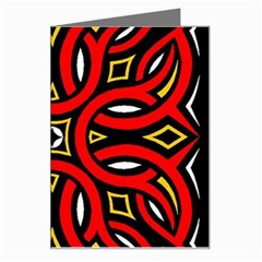 Traditional Art Pattern Greeting Card by Ket1n9