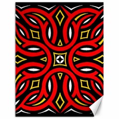 Traditional Art Pattern Canvas 12  X 16  by Ket1n9