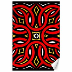 Traditional Art Pattern Canvas 12  X 18  by Ket1n9