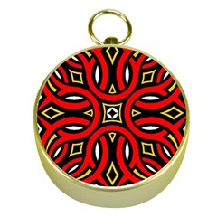 Traditional Art Pattern Gold Compasses by Ket1n9