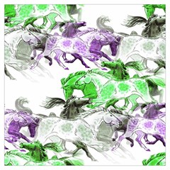 Horse-horses-animal-world-green Lightweight Scarf  by Ket1n9