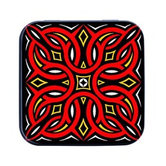 Traditional Art Pattern Square Metal Box (black)