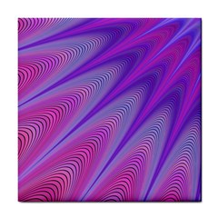 Purple-star-sun-sunshine-fractal Tile Coaster