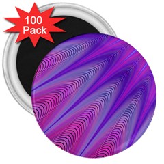 Purple-star-sun-sunshine-fractal 3  Magnets (100 Pack) by Ket1n9