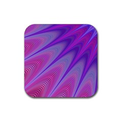 Purple-star-sun-sunshine-fractal Rubber Coaster (square) by Ket1n9