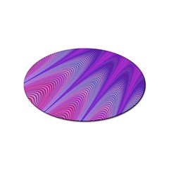 Purple-star-sun-sunshine-fractal Sticker (oval)