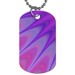 Purple-star-sun-sunshine-fractal Dog Tag (One Side) Front