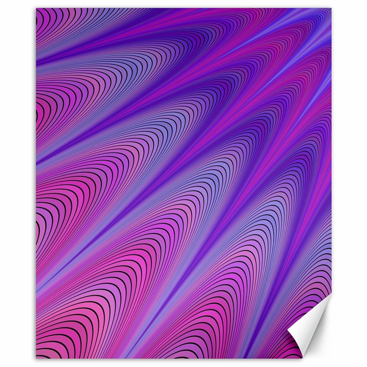 Purple-star-sun-sunshine-fractal Canvas 8  x 10 