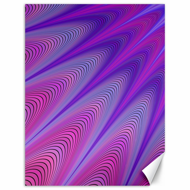 Purple-star-sun-sunshine-fractal Canvas 12  x 16 