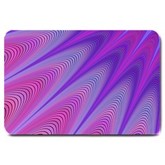 Purple-star-sun-sunshine-fractal Large Doormat by Ket1n9