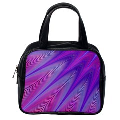 Purple-star-sun-sunshine-fractal Classic Handbag (one Side) by Ket1n9