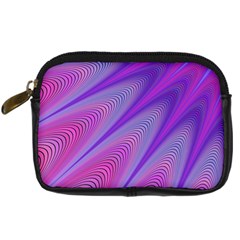 Purple-star-sun-sunshine-fractal Digital Camera Leather Case by Ket1n9