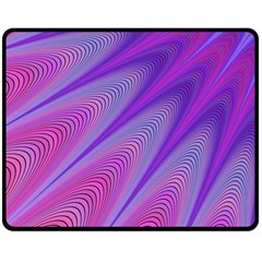 Purple-star-sun-sunshine-fractal Two Sides Fleece Blanket (medium) by Ket1n9