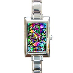 Network-nerves-nervous-system-line Rectangle Italian Charm Watch by Ket1n9