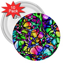 Network-nerves-nervous-system-line 3  Buttons (10 Pack)  by Ket1n9