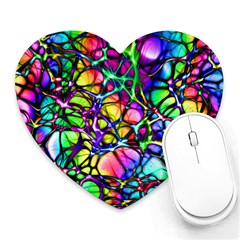 Network-nerves-nervous-system-line Heart Mousepad by Ket1n9