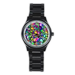 Network-nerves-nervous-system-line Stainless Steel Round Watch by Ket1n9