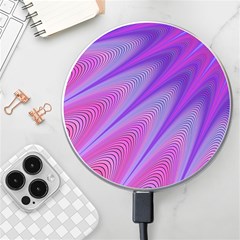 Purple-star-sun-sunshine-fractal Wireless Fast Charger(white) by Ket1n9