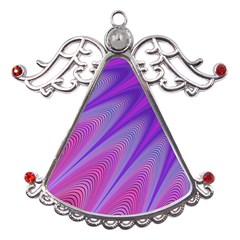 Purple-star-sun-sunshine-fractal Metal Angel With Crystal Ornament by Ket1n9