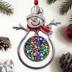 Network-nerves-nervous-system-line Metal Snowman Ornament by Ket1n9