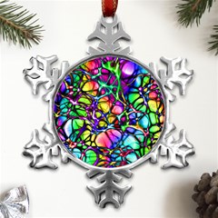 Network-nerves-nervous-system-line Metal Small Snowflake Ornament by Ket1n9