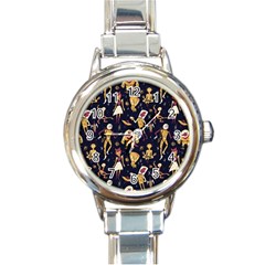 Alien Surface Pattern Round Italian Charm Watch by Ket1n9