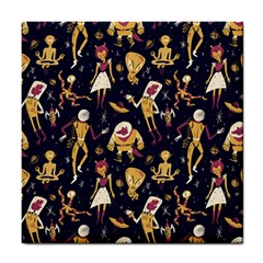 Alien Surface Pattern Tile Coaster by Ket1n9