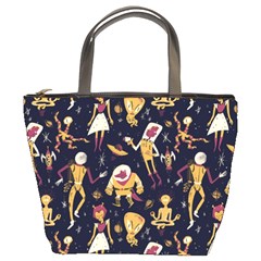 Alien Surface Pattern Bucket Bag by Ket1n9