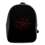 Abstract Pattern Honeycomb School Bag (Large) Front