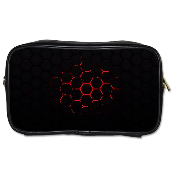 Abstract Pattern Honeycomb Toiletries Bag (Two Sides)