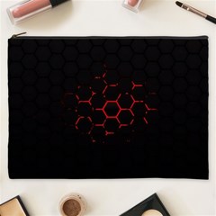 Abstract Pattern Honeycomb Cosmetic Bag (xxxl) by Ket1n9