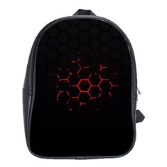 Abstract Pattern Honeycomb School Bag (xl) by Ket1n9