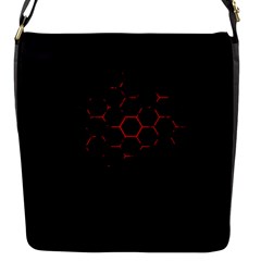 Abstract Pattern Honeycomb Flap Closure Messenger Bag (s) by Ket1n9