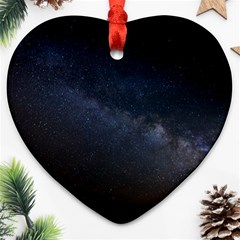 Cosmos-dark-hd-wallpaper-milky-way Ornament (heart)