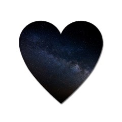 Cosmos-dark-hd-wallpaper-milky-way Heart Magnet by Ket1n9