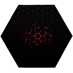 Abstract Pattern Honeycomb Wooden Puzzle Hexagon by Ket1n9