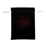 Abstract Pattern Honeycomb Lightweight Drawstring Pouch (L) Front