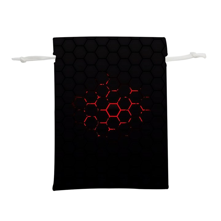 Abstract Pattern Honeycomb Lightweight Drawstring Pouch (L)