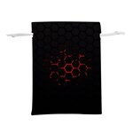 Abstract Pattern Honeycomb Lightweight Drawstring Pouch (L) Back