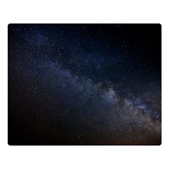 Cosmos-dark-hd-wallpaper-milky-way Two Sides Premium Plush Fleece Blanket (large) by Ket1n9