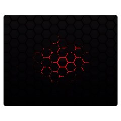 Abstract Pattern Honeycomb Premium Plush Fleece Blanket (medium) by Ket1n9