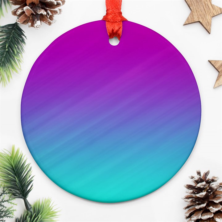 Background-pink-blue-gradient Ornament (Round)