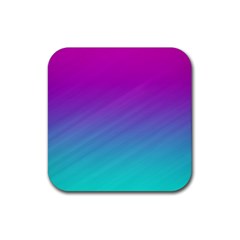 Background-pink-blue-gradient Rubber Coaster (square) by Ket1n9