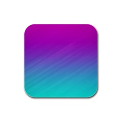 Background-pink-blue-gradient Rubber Square Coaster (4 Pack) by Ket1n9