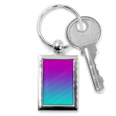 Background-pink-blue-gradient Key Chain (Rectangle)