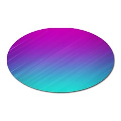 Background-pink-blue-gradient Oval Magnet