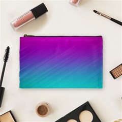 Background-pink-blue-gradient Cosmetic Bag (Medium)