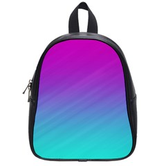 Background-pink-blue-gradient School Bag (small) by Ket1n9